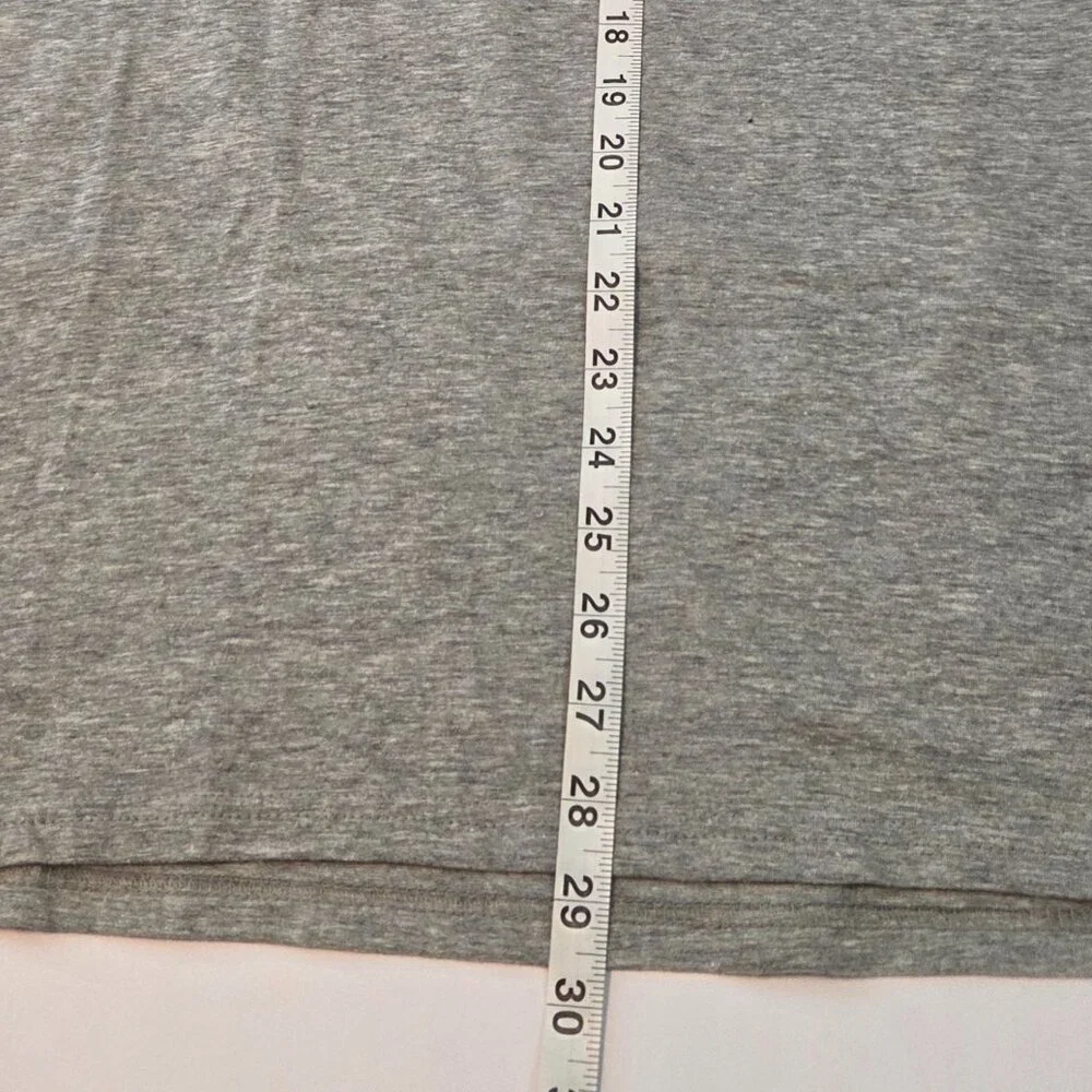 Adidas Classic Short Sleeve Heather Grey w/Black Logo Tee – Mens Large, Like New
